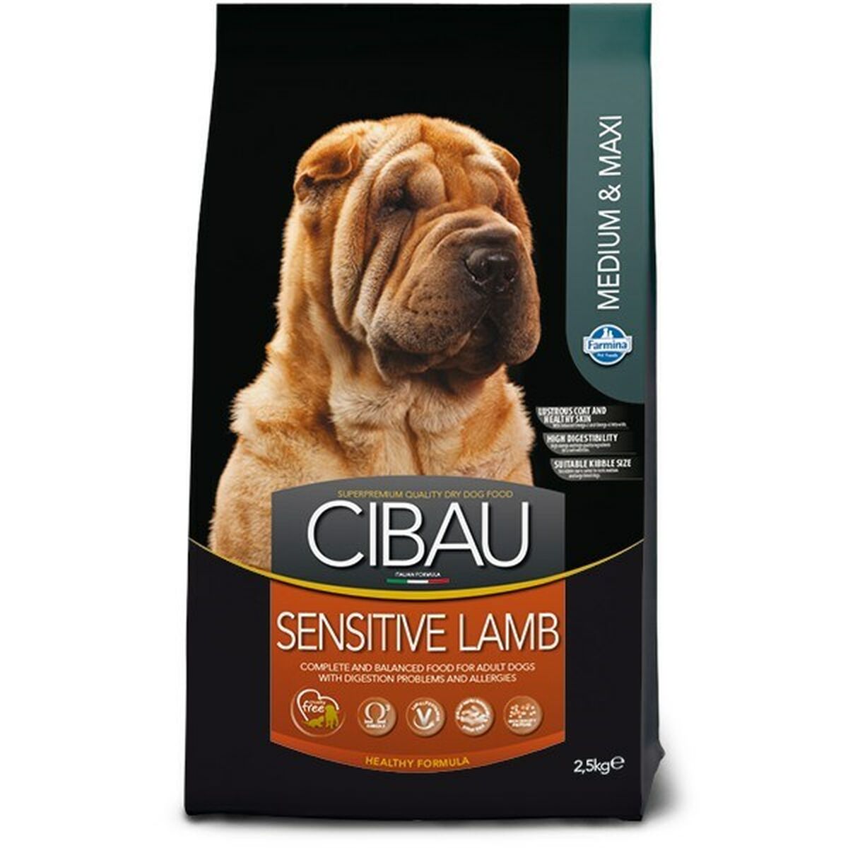 Foder Farmina SENSITIVE LAMB MEDIUM & MAXI Vuxen Lamm 14 Kg